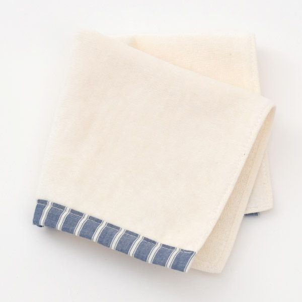 オーガニックコットン ソフィーパイピングミニタオルストライプ