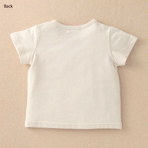 オーガニックコットン ベビー【みつばち】半袖Tシャツ 80