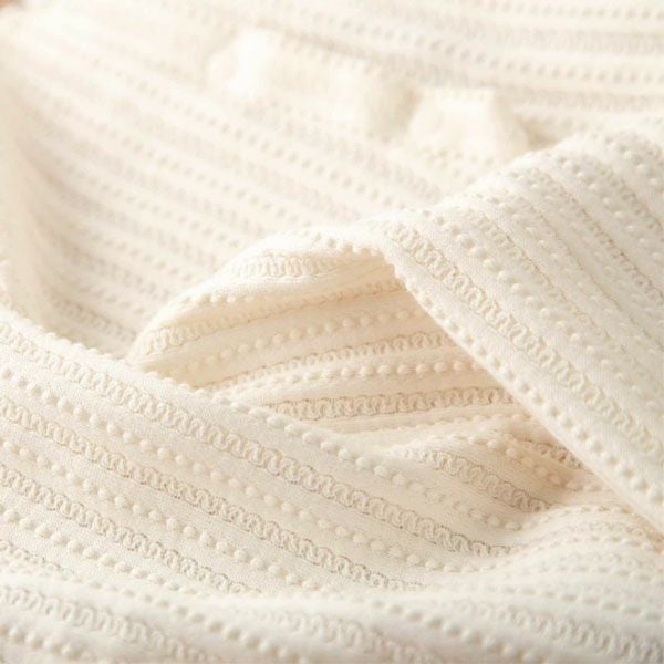 オーガニックコットン ベビー【みつばち】レーシーニットのパーカー 70-80