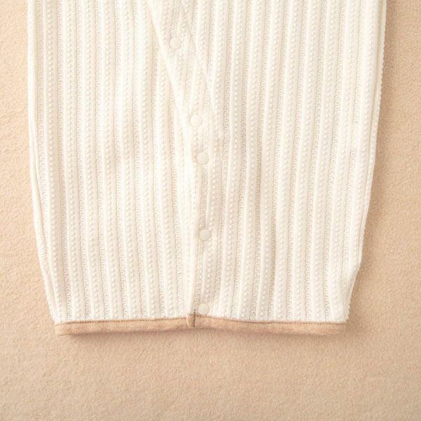 オーガニックコットン ベビー【みつばち】レーシーニットの兼用ドレス 50-70