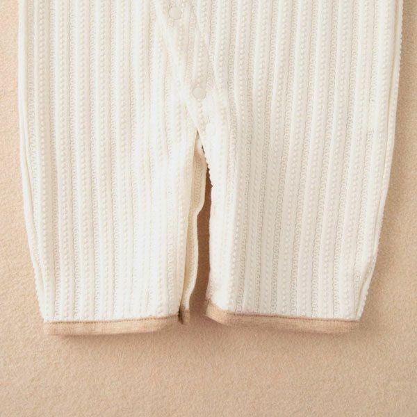 オーガニックコットン ベビー【みつばち】レーシーニットの兼用ドレス 50-70