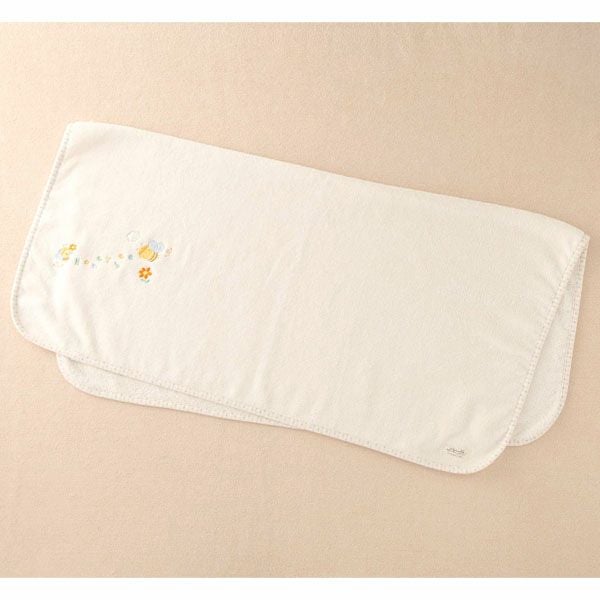 オーガニックコットン ベビー【みつばち】シャーリングパイルのアフガン 75×75