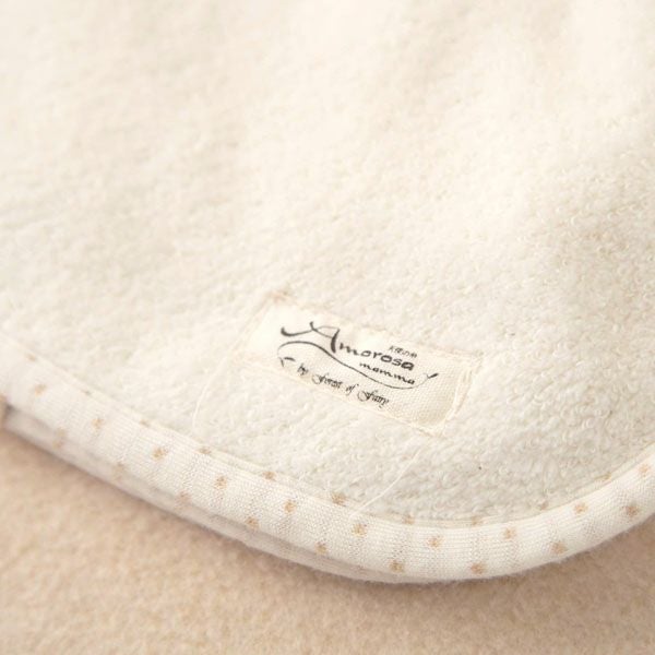 オーガニックコットン ベビー【みつばち】シャーリングパイルのアフガン 75×75