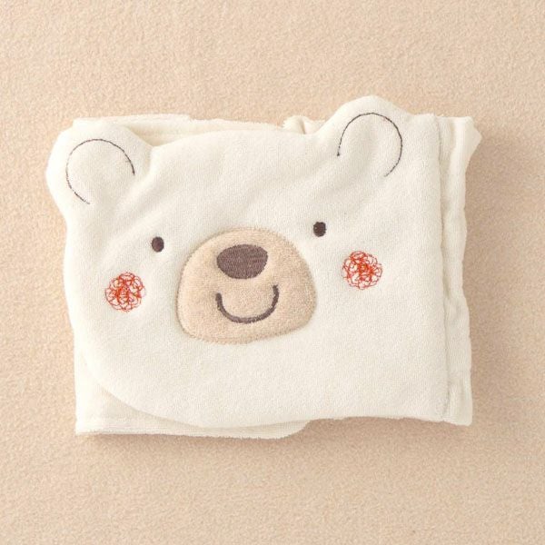 オーガニックコットン  ベビー＆キッズ【くまのコットン】パイルとガーゼのはらまき