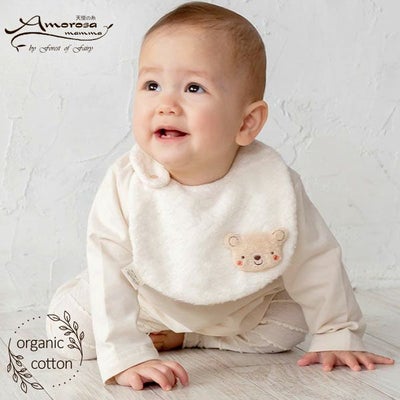 オーガニックコットン ベビー【くまのコットン】モチーフスタイ