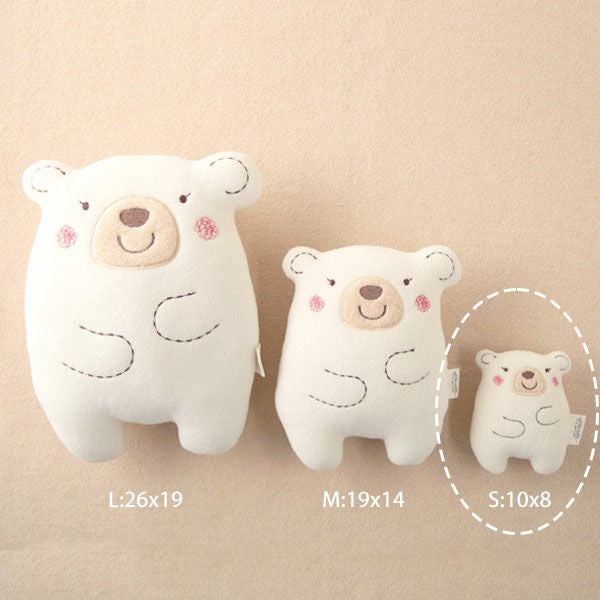 オーガニックコットン ベビー【くまのコットン】ぬいぐるみ S