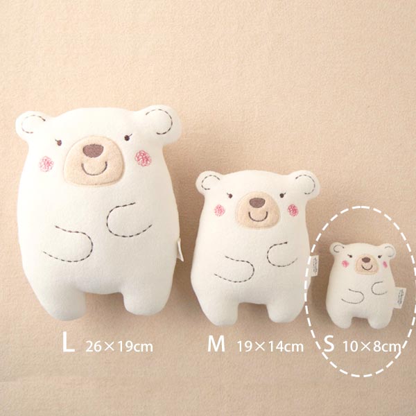 オーガニックコットン ベビー【くまのコットン】ぬいぐるみ S
