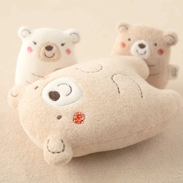 オーガニックコットン ベビー【くまのコットン】ぬいぐるみ S