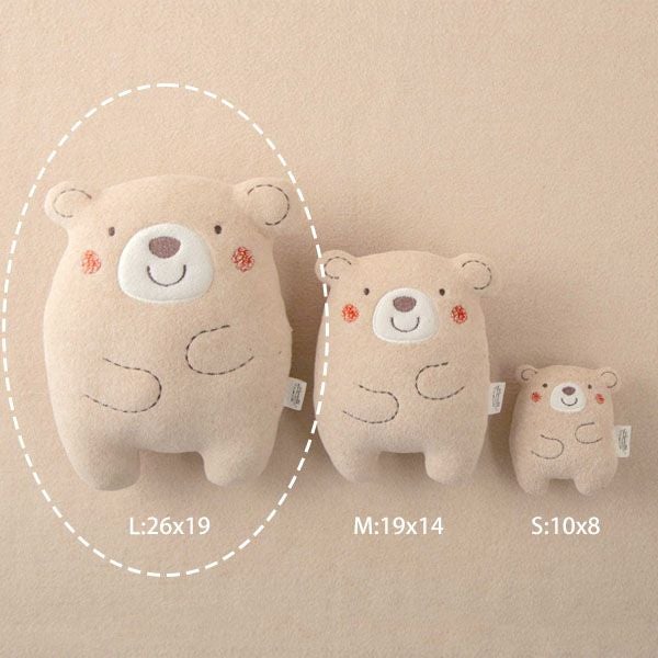 オーガニックコットン ベビー【くまのコットン】ぬいぐるみ L