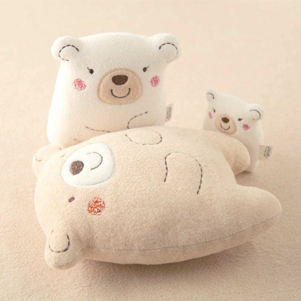 オーガニックコットン ベビー【くまのコットン】ぬいぐるみ L
