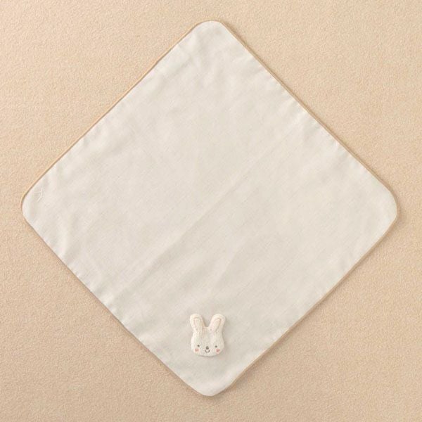 オーガニックコットン ベビー【小さな動物】ガーゼハンカチ