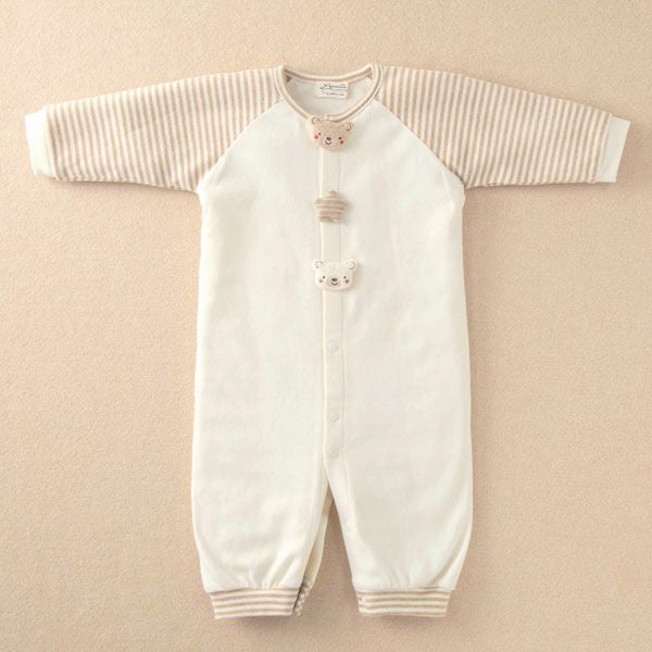 オーガニックコットン ベビー【小さな動物】スムース兼用ドレス