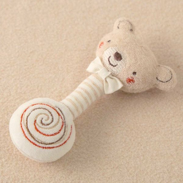 オーガニックコットン ベビー【小さな動物】ぐるぐるスティック