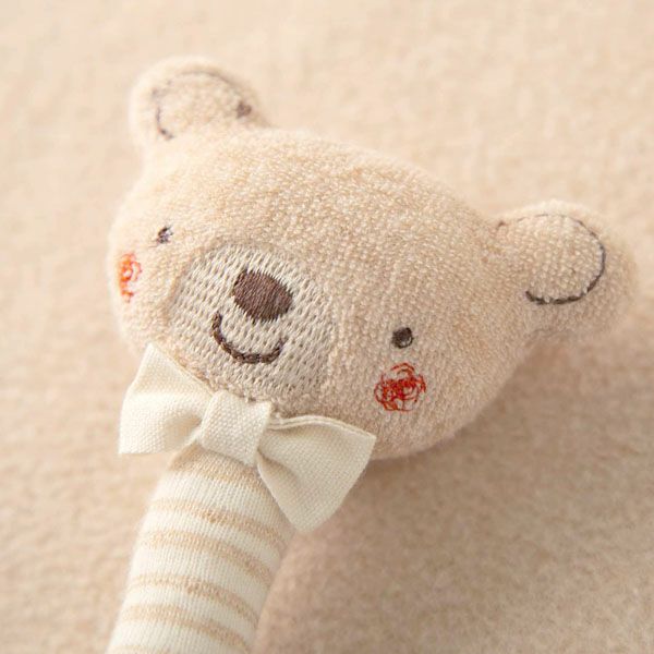 オーガニックコットン ベビー【小さな動物】ぐるぐるスティック