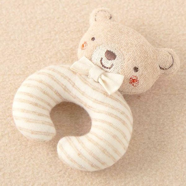 オーガニックコットン ベビー【小さな動物】まぁるいにぎにぎ
