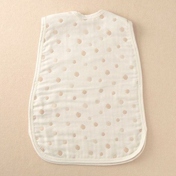 オーガニックコットン ベビー【ママだっこ】水玉5重ガーゼスリーパー