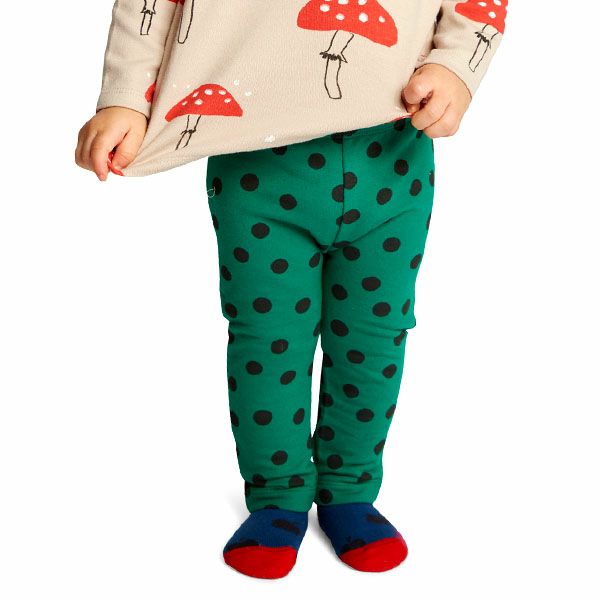 オーガニックコットン ベビースリムパンツ Minidots