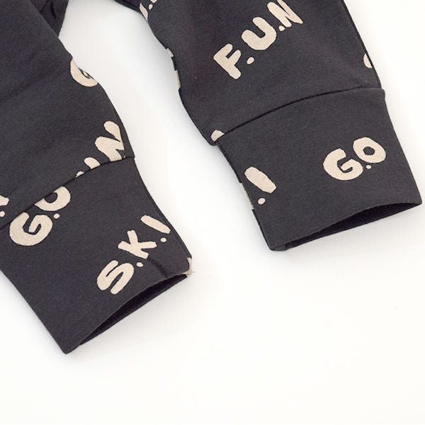 オーガニックコットン ベビー 裏起毛パンツ Go fun ski