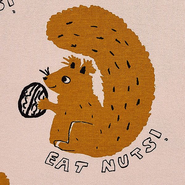 オーガニックコットン キッズTシャツ(長袖) Squirrel
