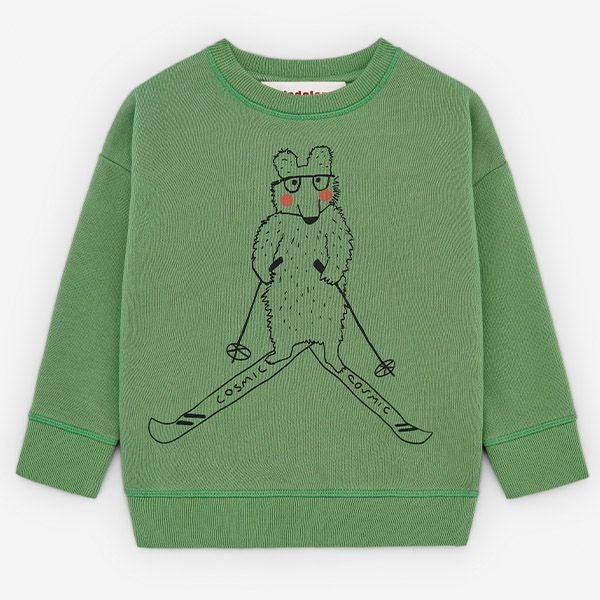 オーガニックコットン キッズ 裏起毛スウェットシャツ(長袖) Sking Bear