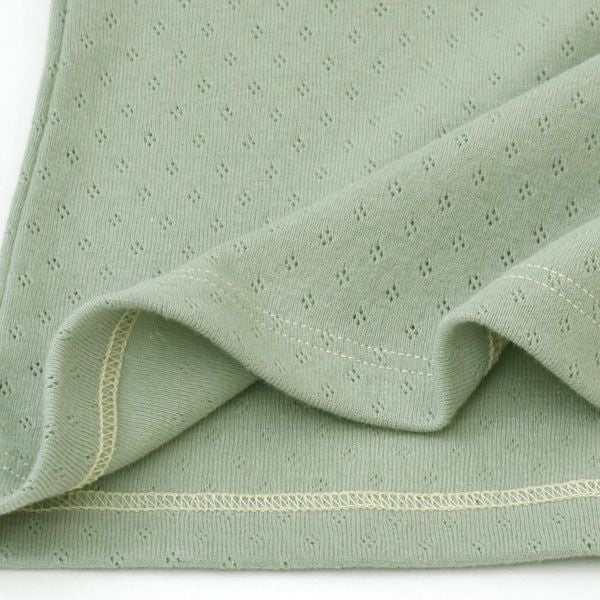 オーガニックコットン レースキャミソール（パッドポケット無） forest