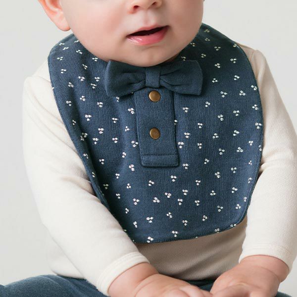 オーガニックコットン ベビー ボウタイビブ