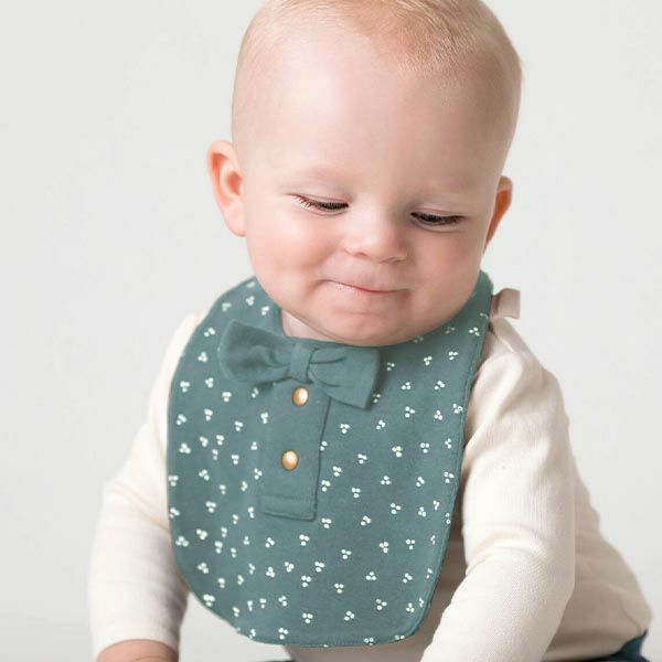オーガニックコットン ベビー ボウタイビブ