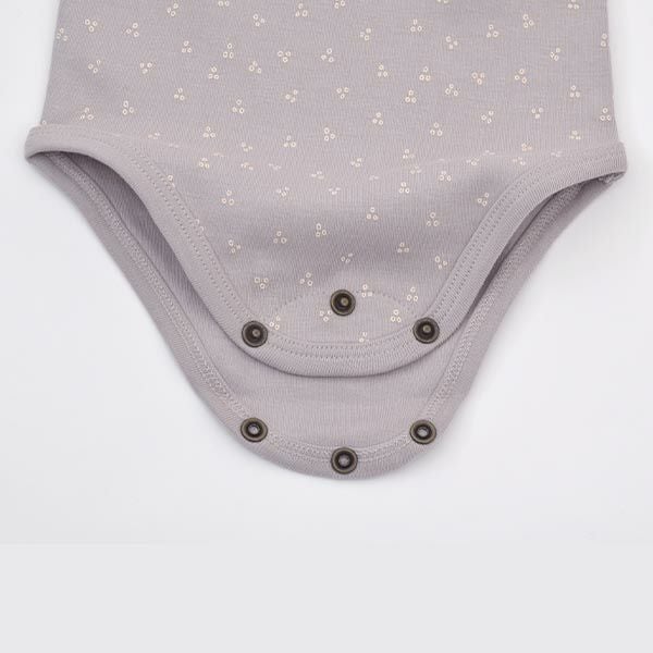 オーガニックコットン ベビーラッフルボディスーツ(長袖)