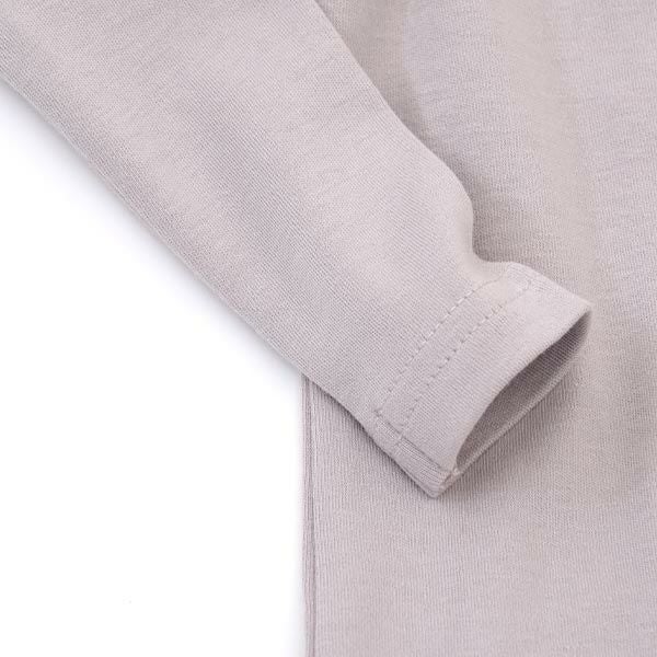 オーガニックコットン ベビーモックネック足つきカバーオール（長袖）