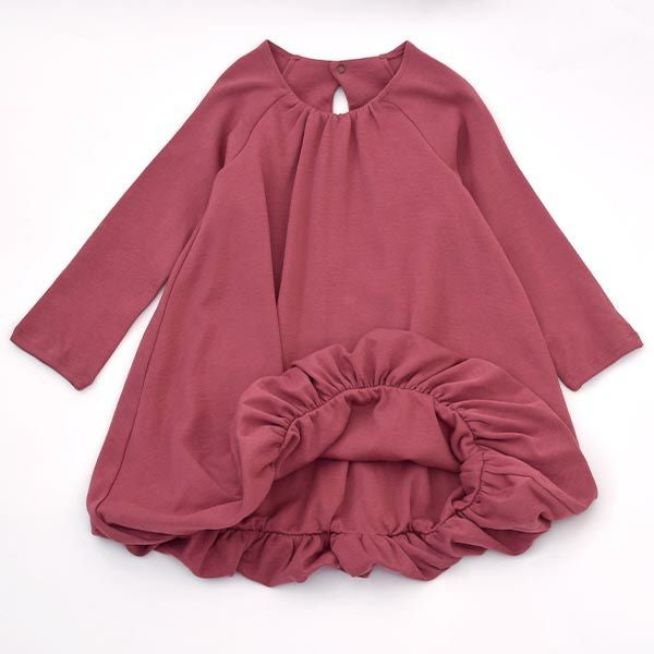 オーガニックコットン キッズバブルドレス（長袖）