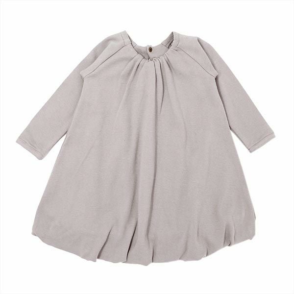 オーガニックコットン キッズバブルドレス（長袖）