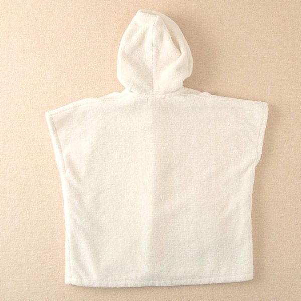 オーガニックコットン ベビー【ママだっこ】パイルバスポンチョねこ 50-80