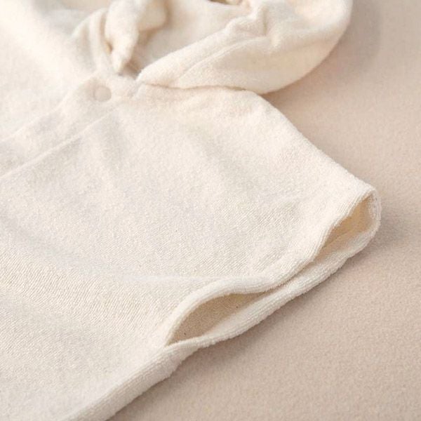 オーガニックコットン ベビー【ママだっこ】パイルロングパスポンチョ