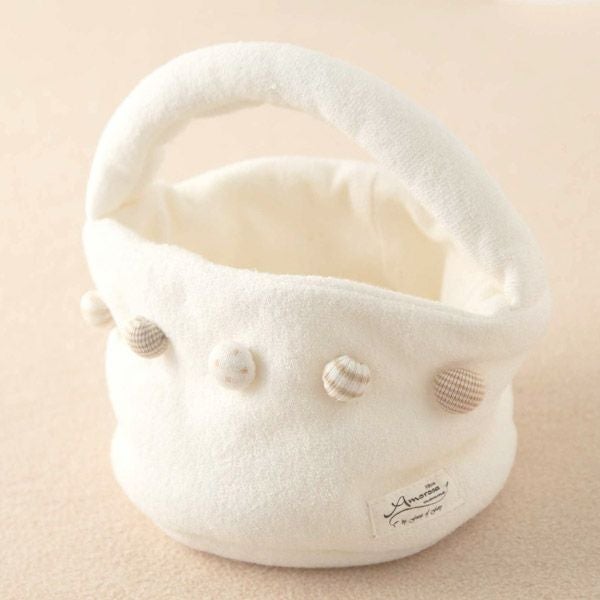 オーガニックコットン ベビー【どうぶつ村】にぎにぎバスケット