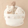 オーガニックコットン ベビー【どうぶつ村】にぎにぎバスケット