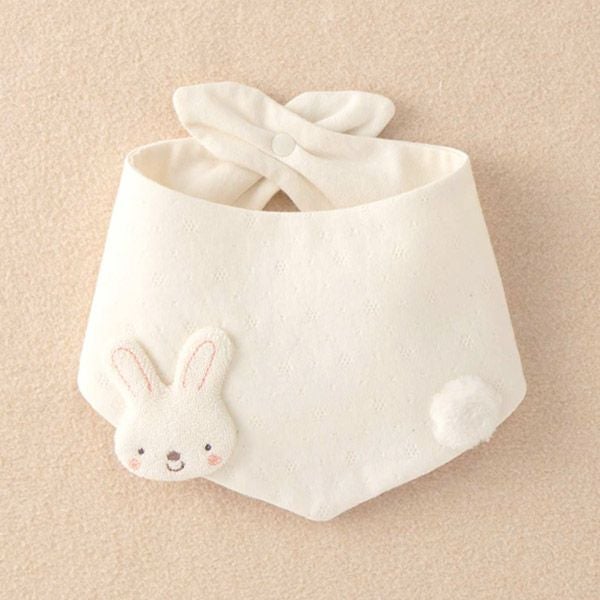 オーガニックコットン ベビー【どうぶつ村】三角スタイ