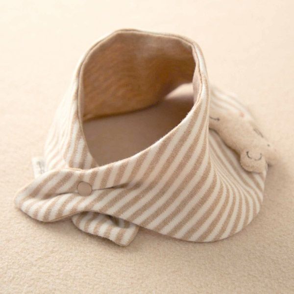 オーガニックコットン ベビー【どうぶつ村】三角スタイ