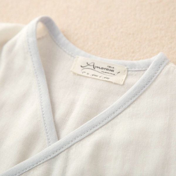 オーガニックコットン ベビー【編みモチーフ】ガーゼグレコ