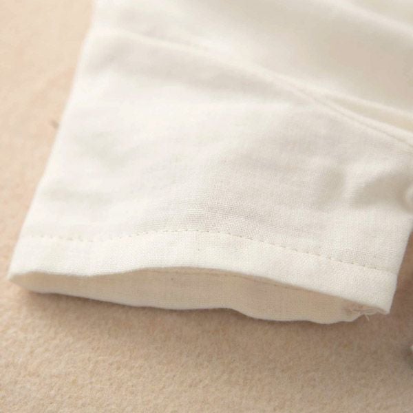 オーガニックコットン ベビー【編みモチーフ】ガーゼグレコ