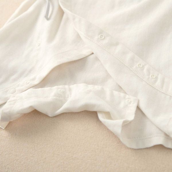 オーガニックコットン ベビー【編みモチーフ】ガーゼグレコ