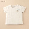 オーガニックコットン ベビー【編みモチーフ】半袖Tシャツ