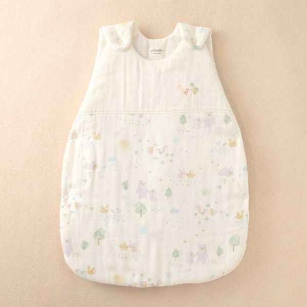 オーガニックコットン ベビー【夢みる森】ダブルガーゼのロングスリーパー 60-90