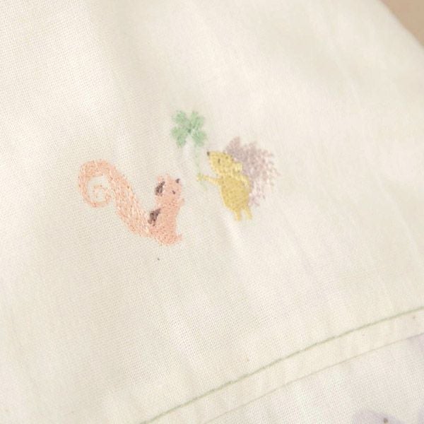 オーガニックコットン ベビー【夢みる森】ダブルガーゼのロングスリーパー 60-90