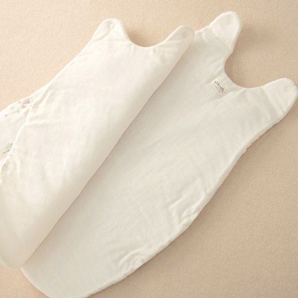 オーガニックコットン ベビー【夢みる森】ダブルガーゼのロングスリーパー 60-90