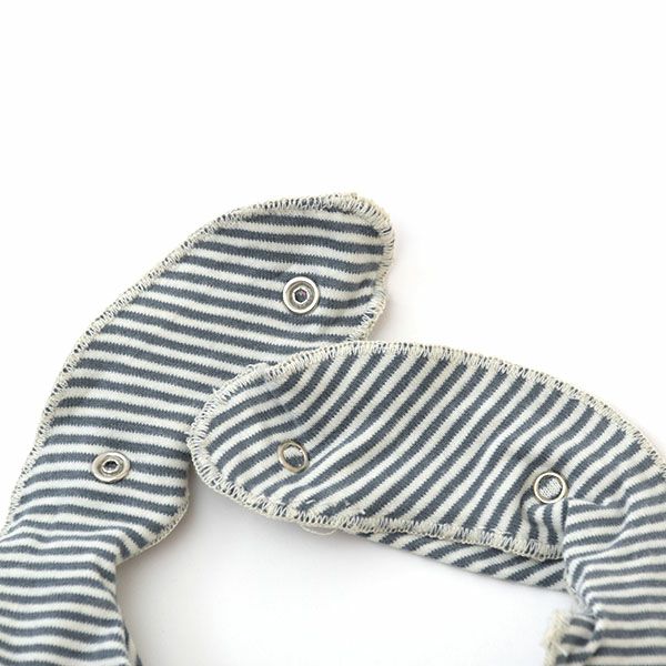 オーガニックコットン ベビーシンプルビブ Stripe