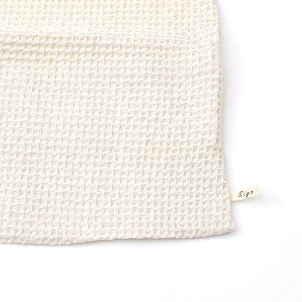 オーガニックコットン＆リネン ワッフルクッションカバー