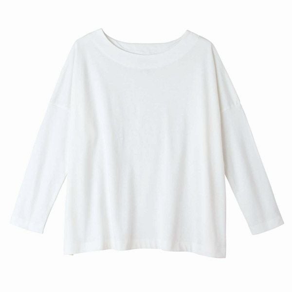 オーガニックコットン ドロップショルダーボクシートップ