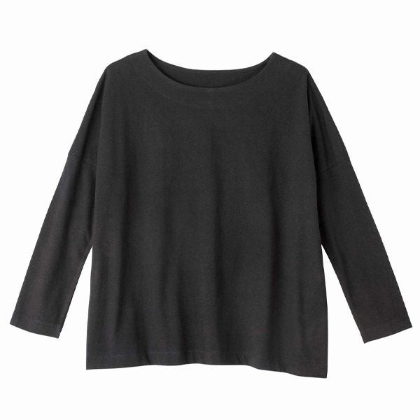 オーガニックコットン ドロップショルダーボクシートップ