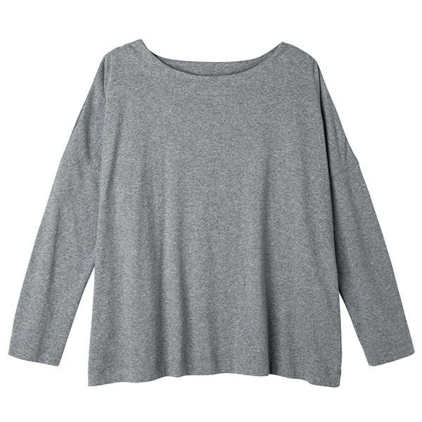 オーガニックコットン ドロップショルダーボクシートップ