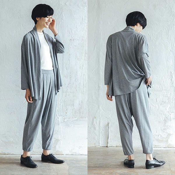 オーガニックコットン リラックスサルエルパンツ